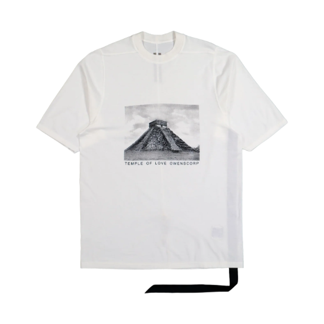 릭 오웬스 다크쉐도우 미디움 웨이트 코튼 저지 점보 숏슬리브 티셔츠 밀크 블랙(Rick Owens Drkshdw Medium Weight Cotton Jersey Jumbo Short Sleeve T-Shirt Milk Black) - 1