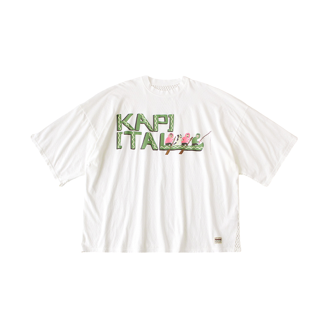 K2605SC186 Kapital 20 Tenjiku Katabira Huge T-Shirt Canoe Kapital Pt White