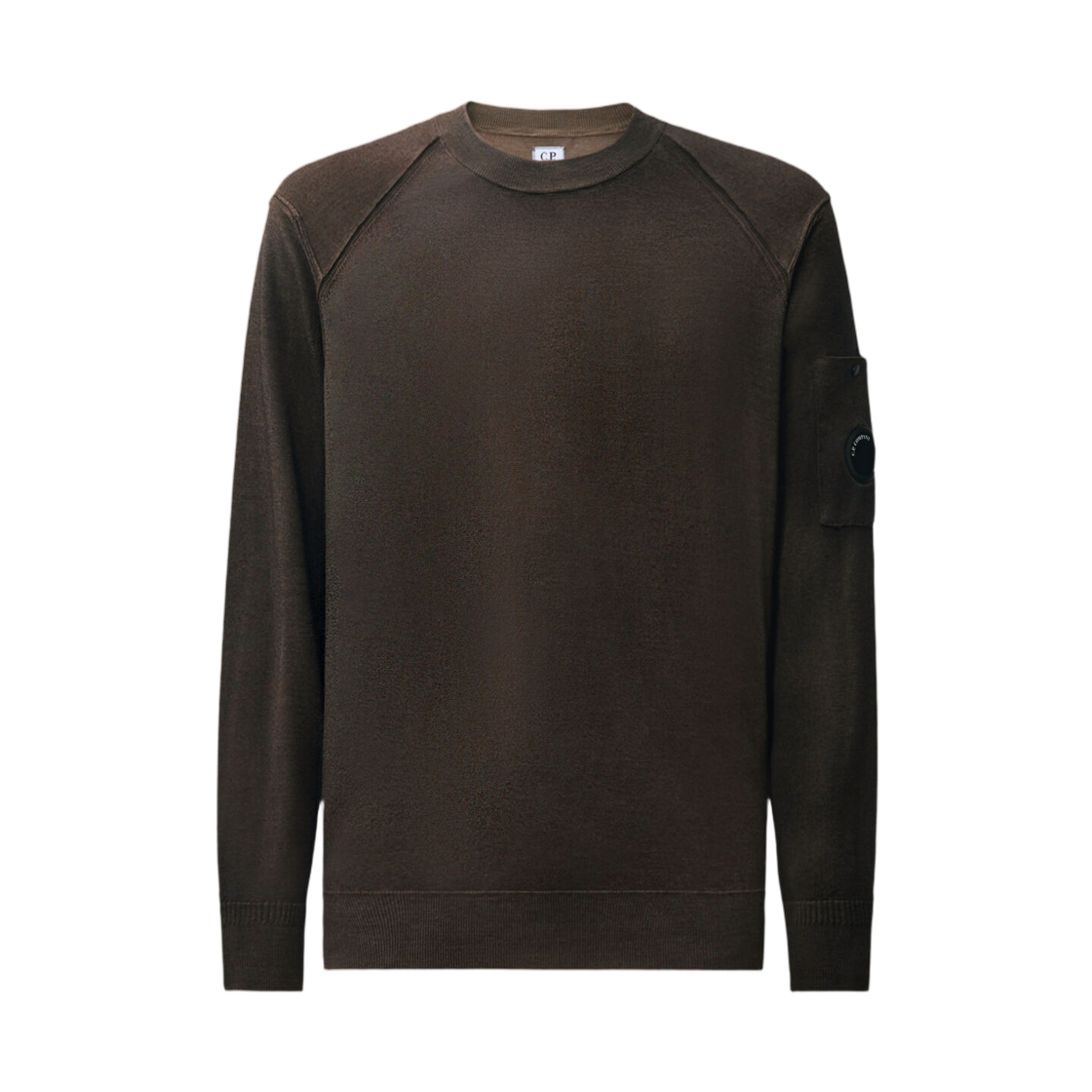 21CMKN046A003247SR30 C.P. Company Merino Wool Re-Colour Crewneck Sweater Re-Color Brown - 26FW