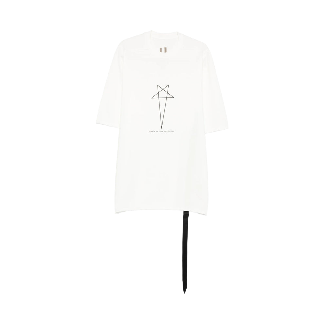 릭 오웬스 다크쉐도우 점보 숏슬리브 티셔츠 밀크 블랙(Rick Owens Drkshdw Jumbo Short Sleeve T-Shirt Milk Black)