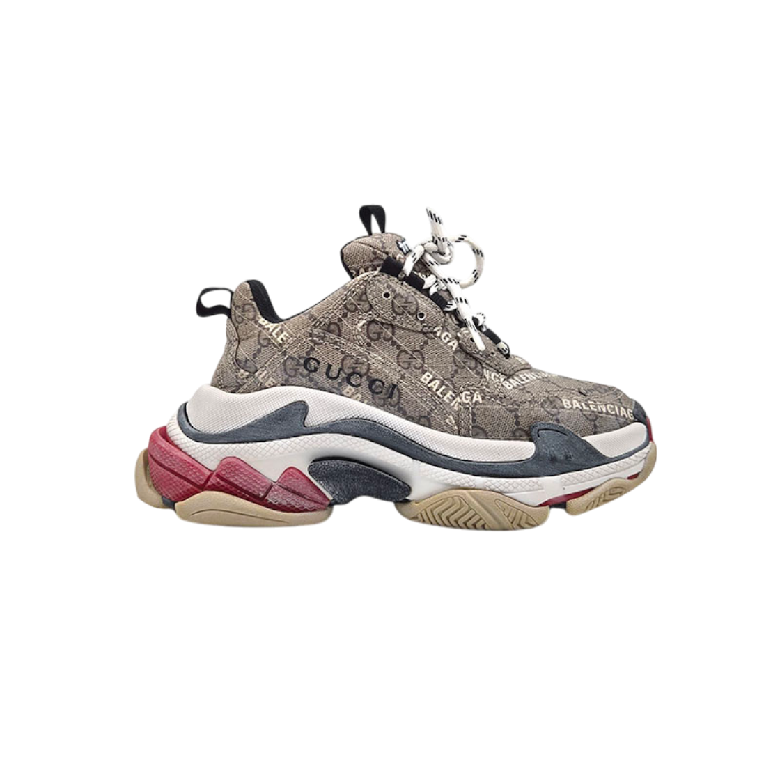 발렌시아가 X 구찌 해커 프로젝트 트리플 S 스니커즈 (677192) L277174(Balenciaga x Gucci Hacker Project Triple S Sneakers 677192 L277174) - 1