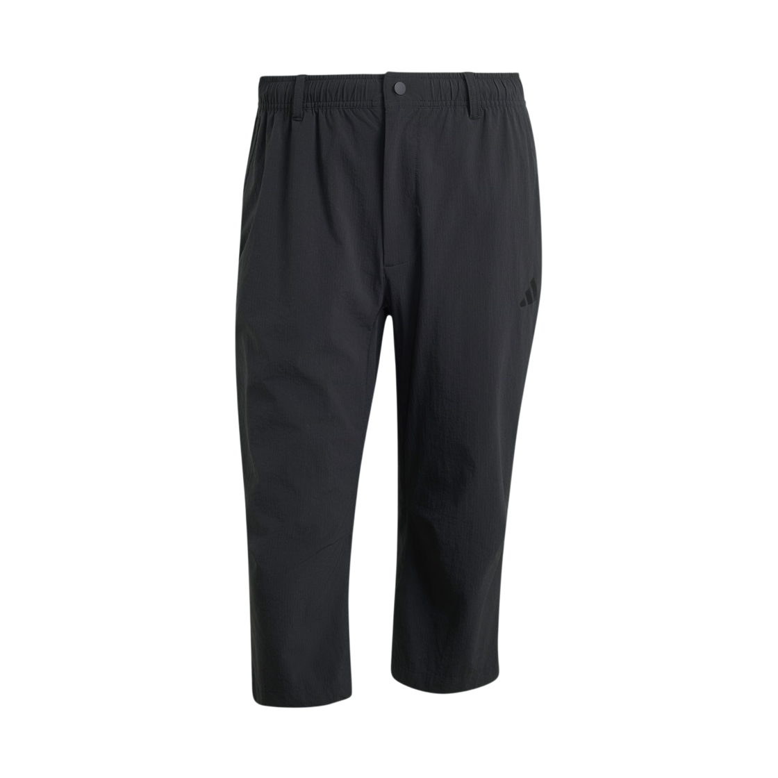 KY6282 Adidas Cool Feeling Regular Fit Tapered Woven 3/4 Open Hem Pants Black - KR Sizing