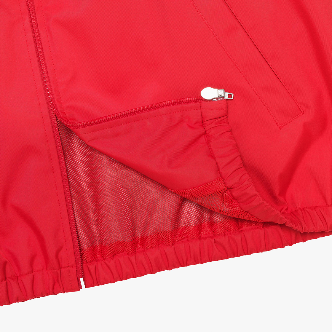 스트레인저 와이드 핏 폴리 후디드 윈드브레이커 레드(Stranger Wide Fit Poly Hooded Windbreaker Red) - 4