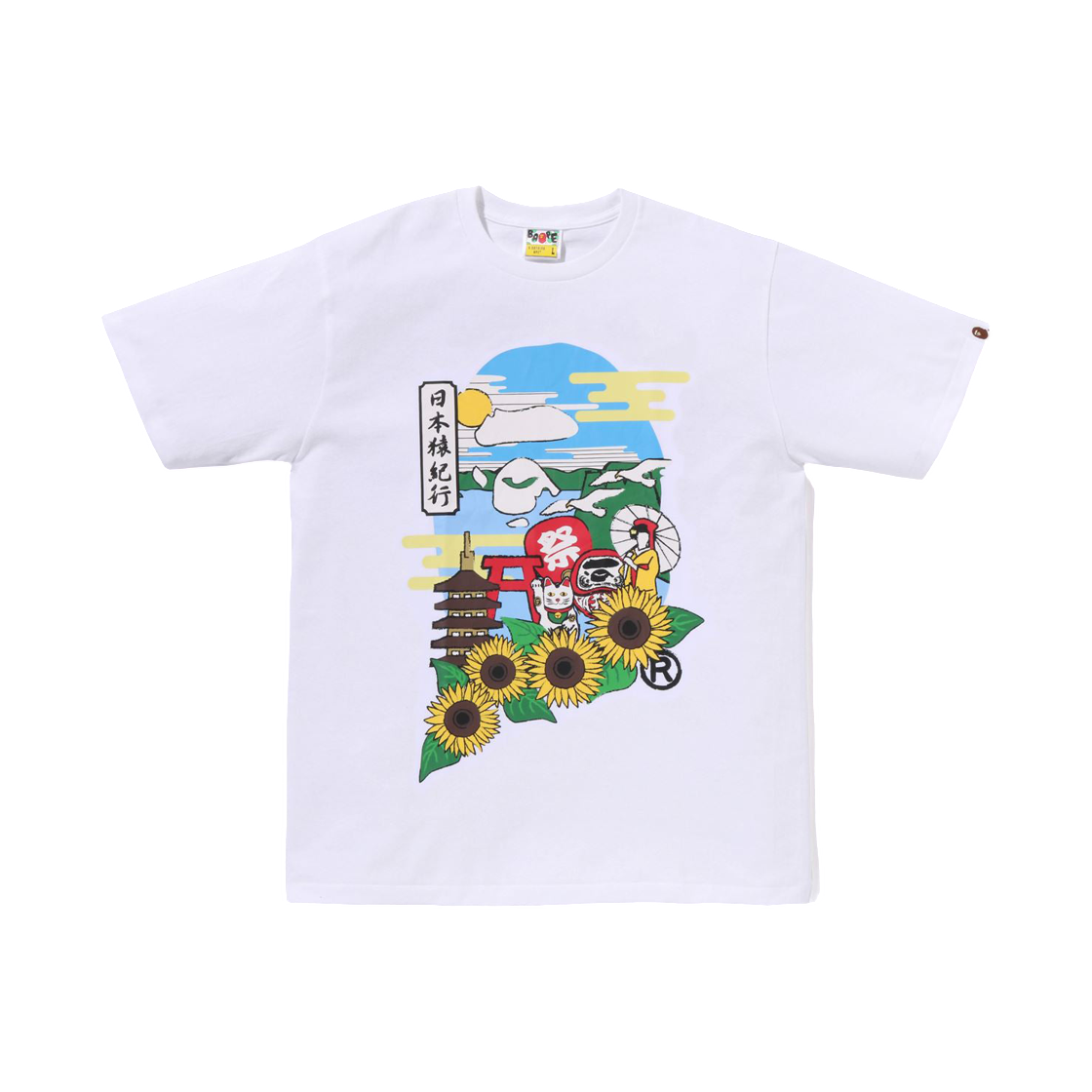 - BAPE Japan Culture Ape Head T-Shirt White