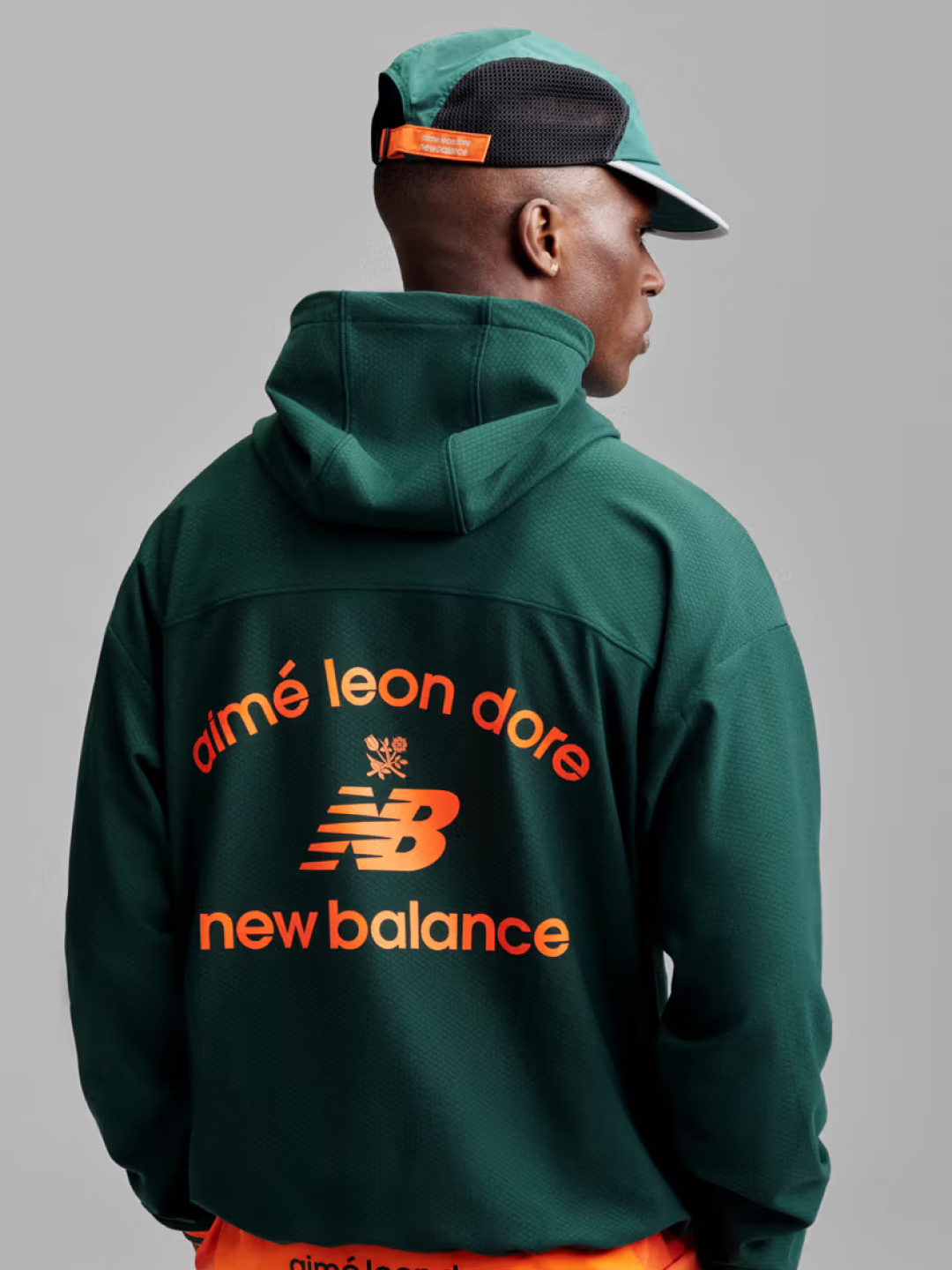New Balance x Aime Leon Dore FuelCell Rebel v5 Blue Neon Black, New Balance x Aime Leon Dore FuelCell SuperComp Elite v5 Green Orange Black μ°©μ© μ€νμΌ - 2