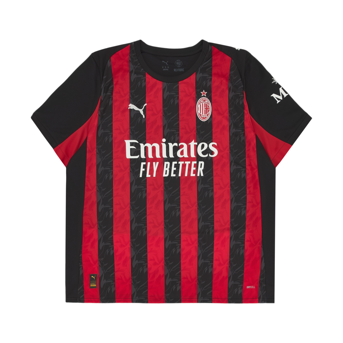 푸마 AC 밀란 2025/26 홈 레플리카 저지 올 타임 레드 블랙 (논 마킹 버전)(Puma AC Milan 2025/26 Home Replica Jersey All Time Red Black (Non Marking Ver.))
