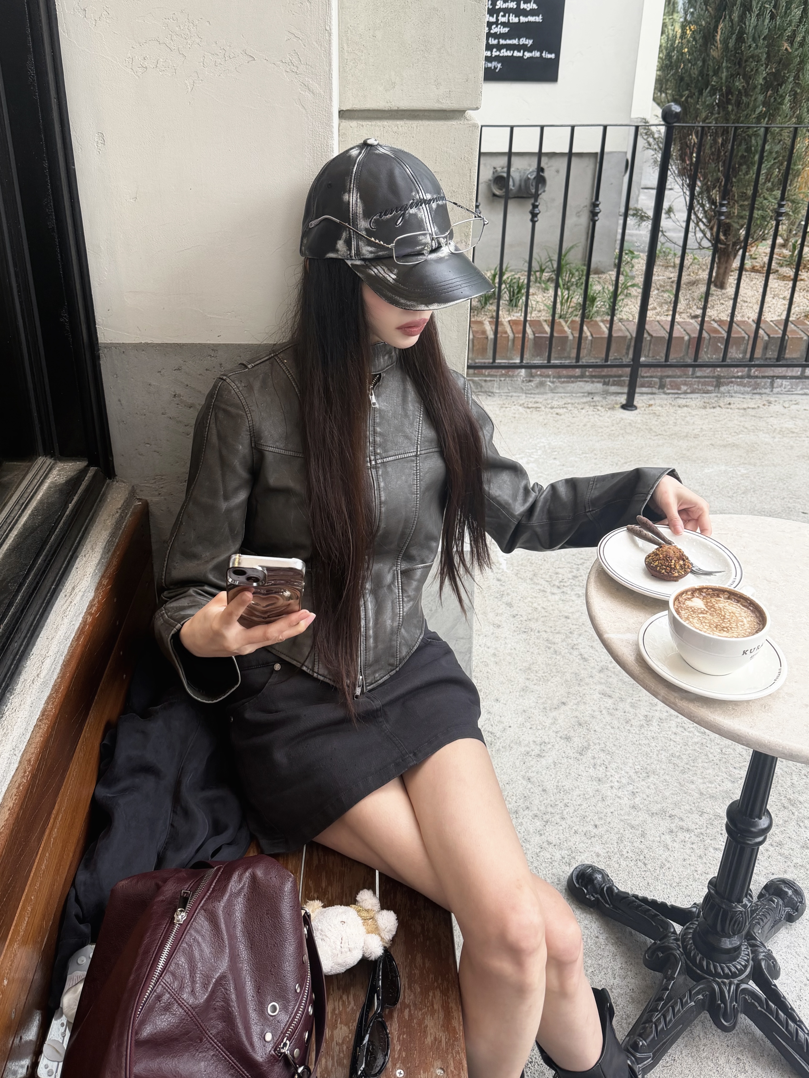 [예약 배송] RECLOW Stainless Amon F Folder Glasses Silver 착용 스타일 - 10