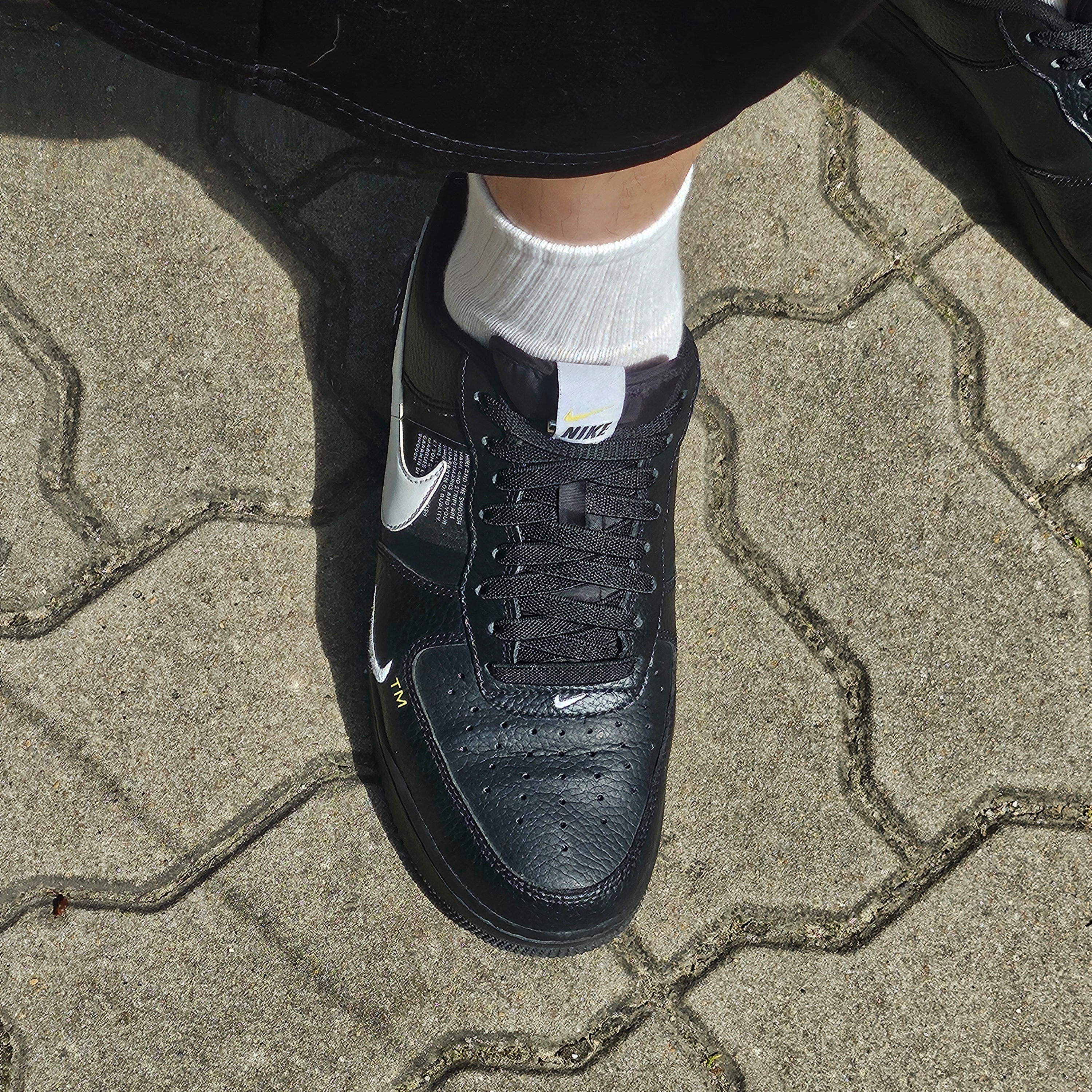Nike Air Force 1 Low Utility Black White 착용 스타일