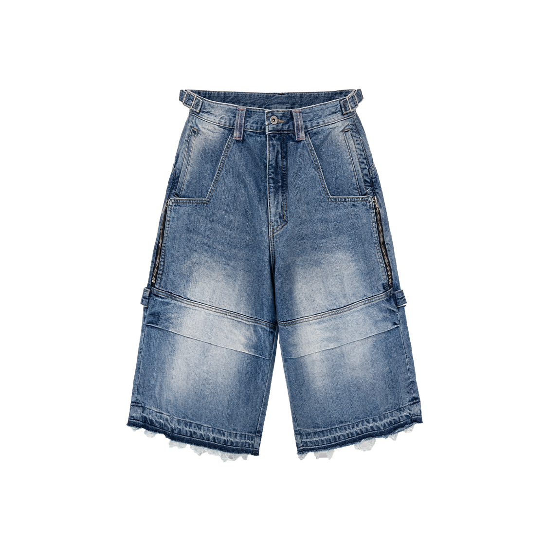 카미엔 그라운드 버뮤다 데님 팬츠 블루(Kamien Ground Bermuda Denim Pants Blue)