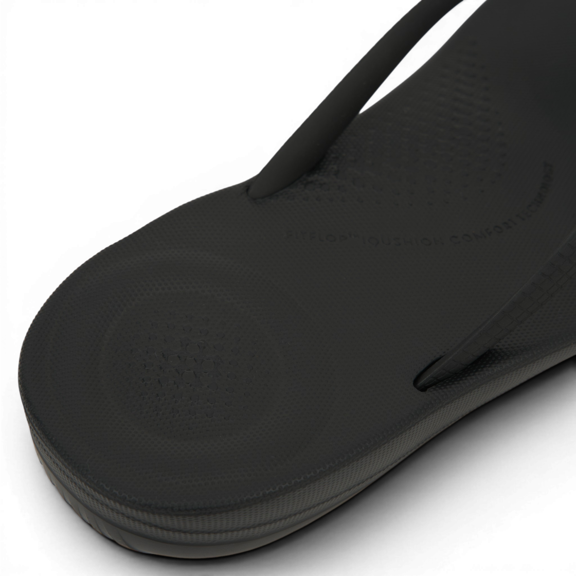 (W) 핏플랍 아이쿠션 얼고노믹 플립플랍 올 블랙((W) FITFLOP Iqushion Ergonomic Flip Flops All Black) - 8