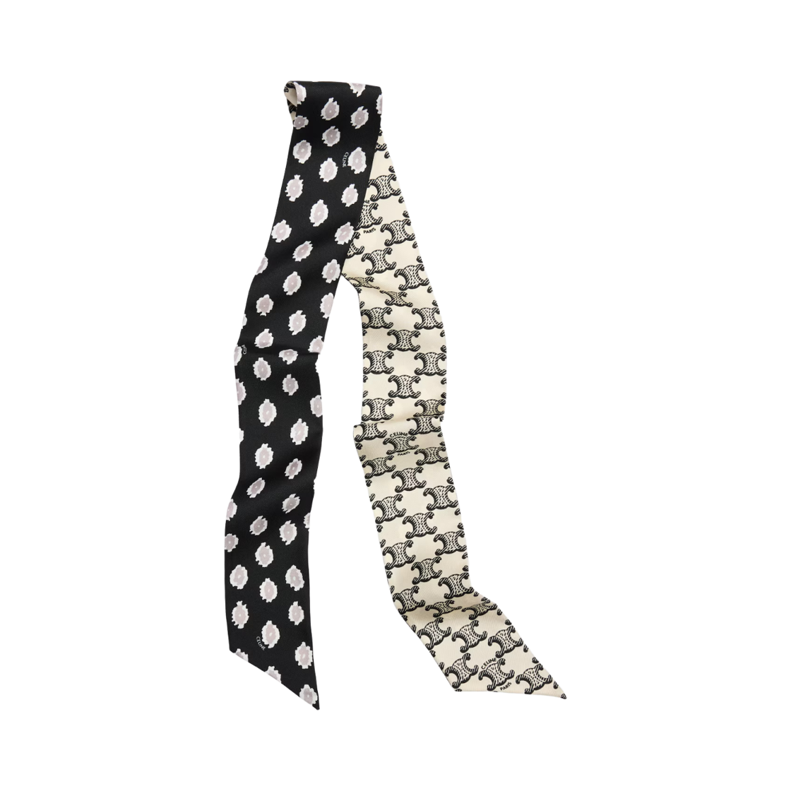 AA0A64X26-18BV (W) Celine Lavalliere in Silk Twill Black Vanilla