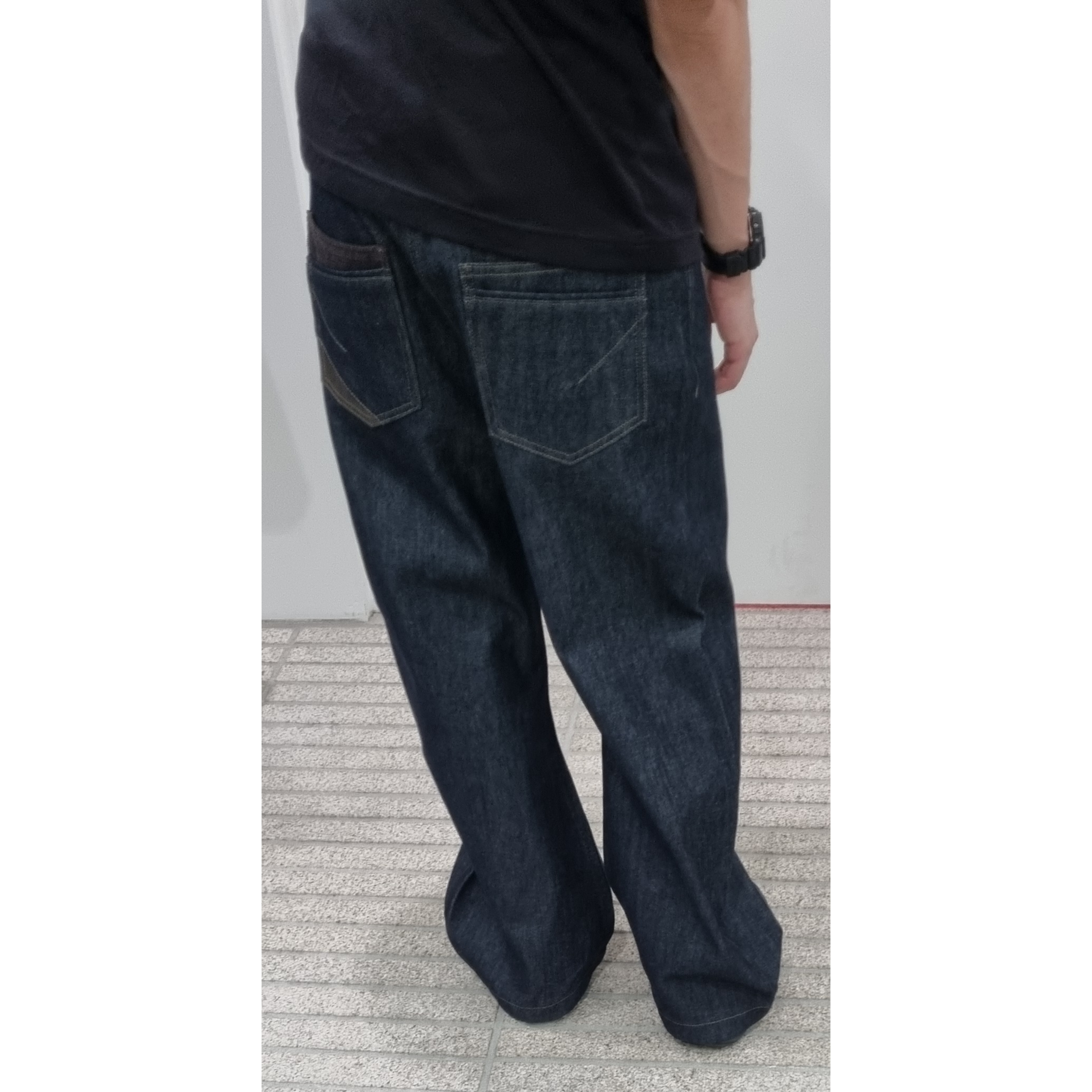 On Running x Post Archive Faction (Paf) Cloudventure Peak All Black, Xlim 01 Trousers Indigo 착용 스타일 - 1