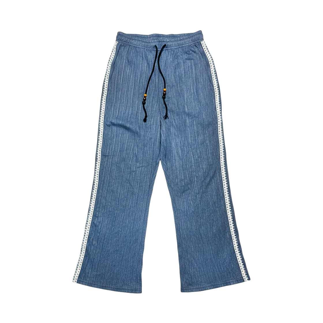 더그레이티스트 라인 플리츠 와이드팬츠 블루(THE GREATEST Line Pleats Wide Pants Blue)