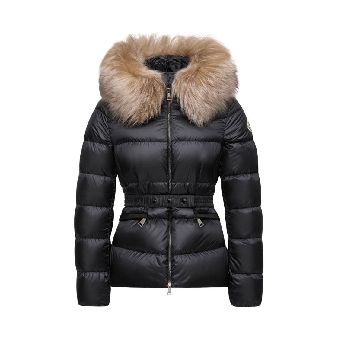 L2-093-1A00099-595FE-99M (W) Moncler Boed Shearing Trim Short Down Jacket Black Beige - 26FW