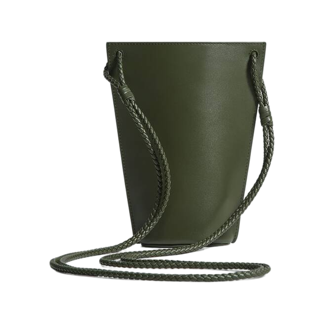 보테가 베네타 바치오 폰 버킷 그린 트위드(Bottega Veneta Bacio Phone Bucket Green Tweed) - 2