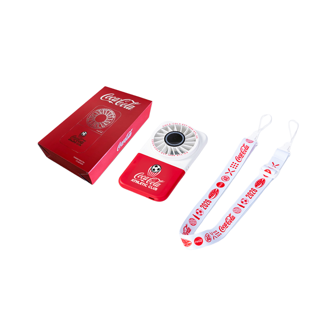 코카콜라 시그니처 접이식 휴대용 핸디 선풍기 CO-WFS05R(Coca-Cola Signature Foldable Portable Handheld Fan (CO-WFS05R)) - 4
