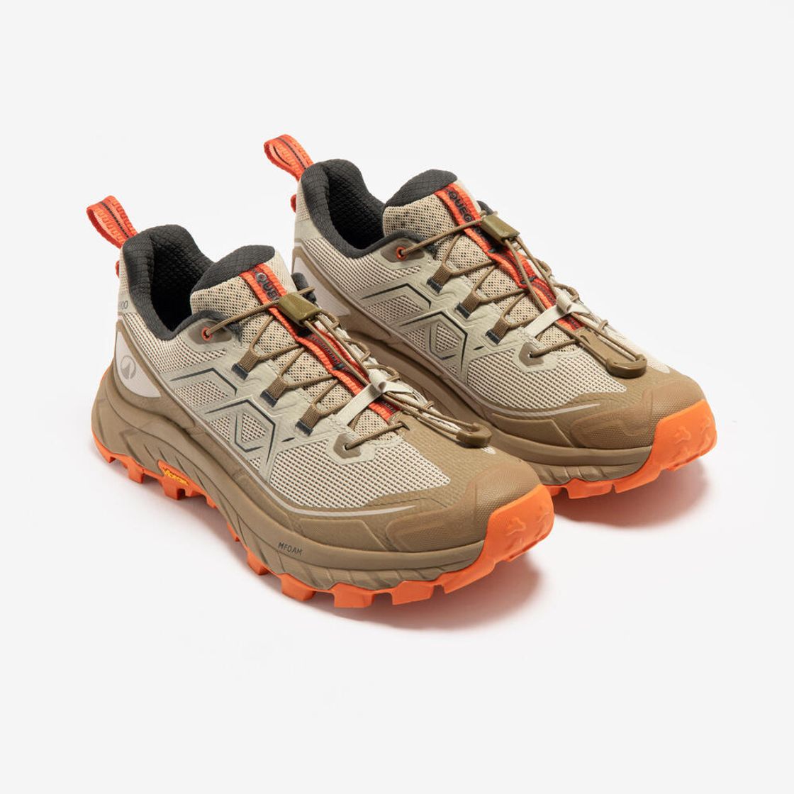데카트론 남성 경량 단목 하이킹화 MH900 WP 브론즈 브라운(DECATHLON Men's Lightweight Low Hiking Shoes MH900 WP Bronze Brown) - 2