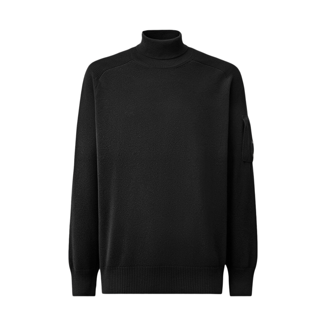 21CMKN086A110149A999 C.P. Company Lambswool Turtleneck Lens Sweater Black - 26FW