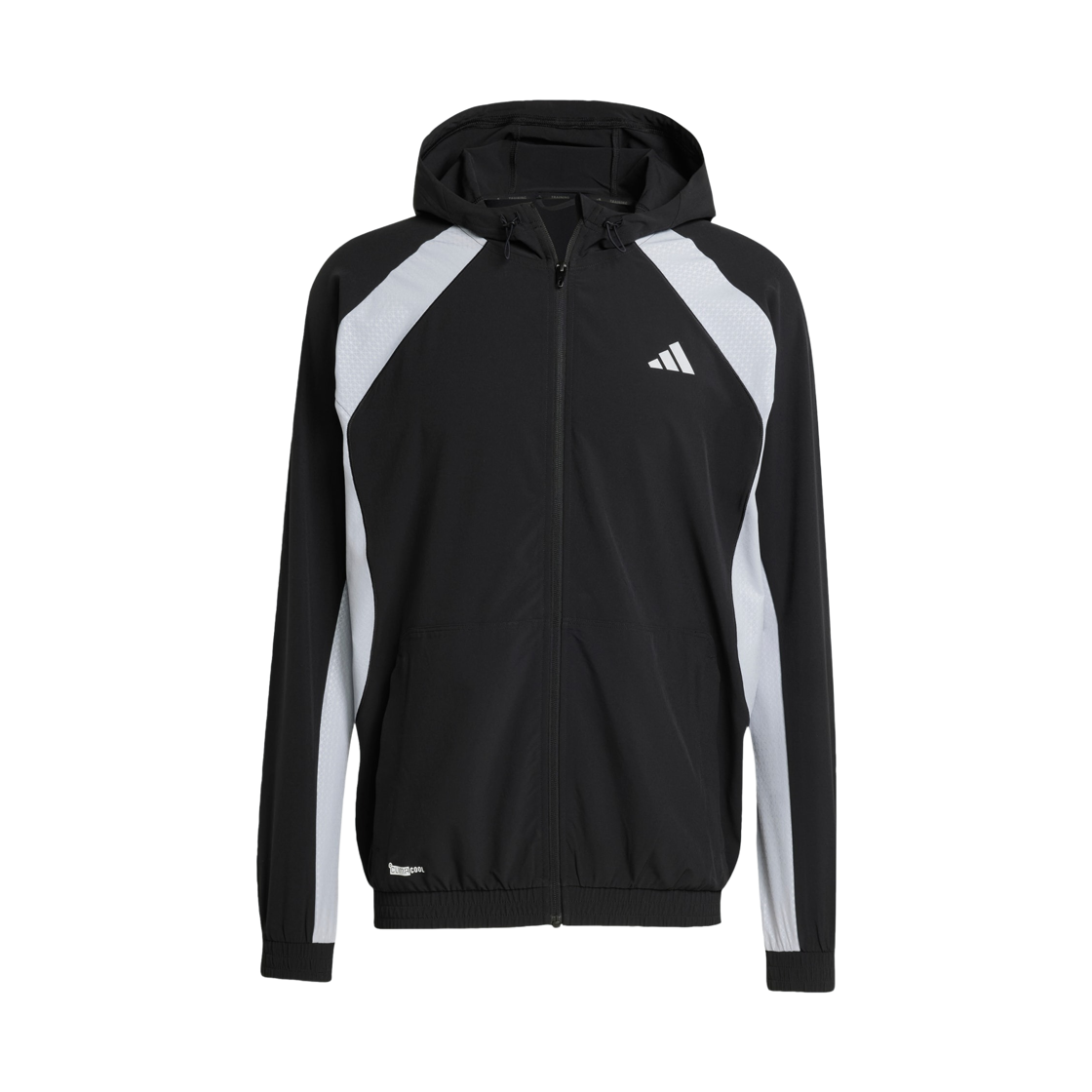 JY3548 Adidas Tech Apparel Track Top Black Halo Silver - KR Sizing