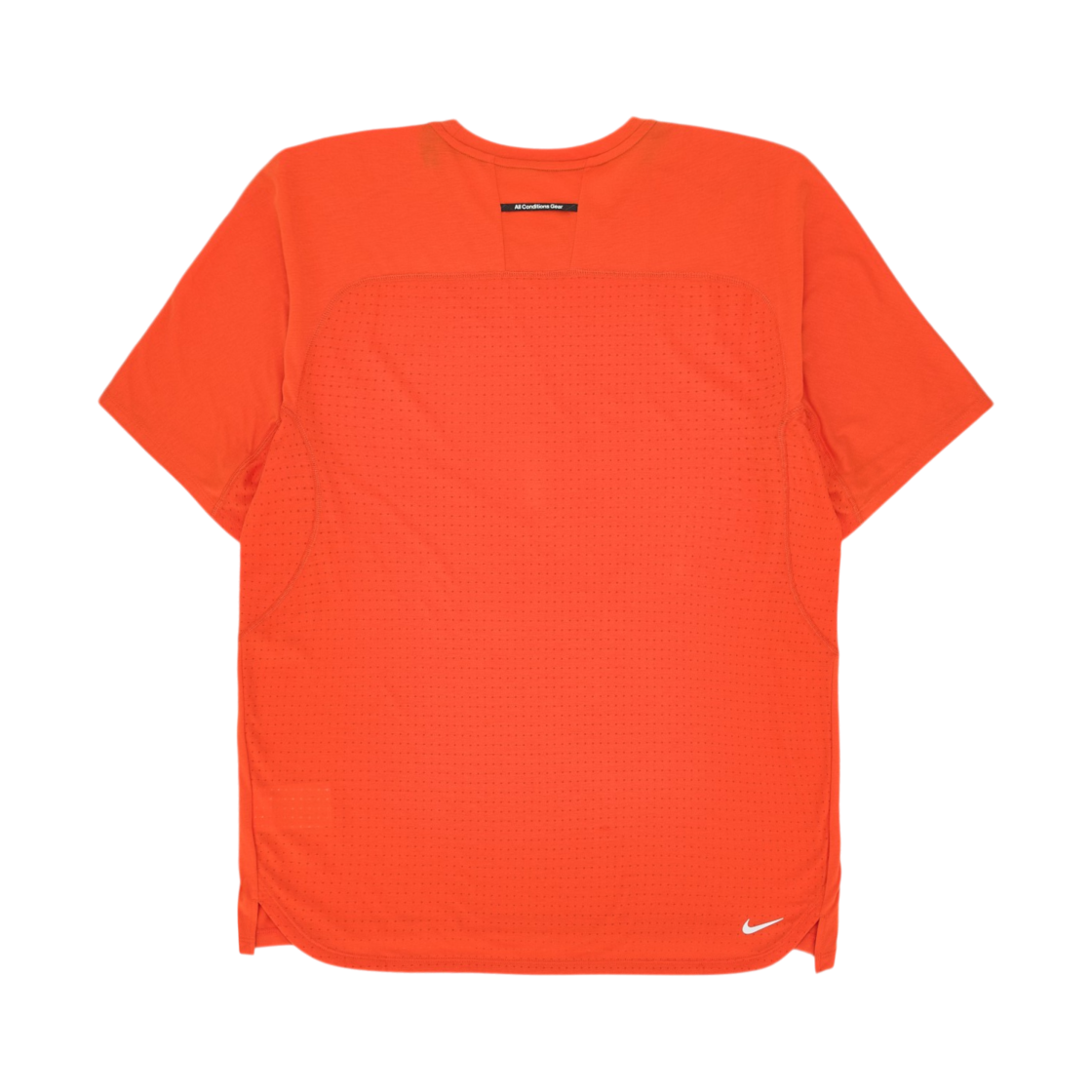 나이키 ACG 솔라 체이스 드라이핏 ADV 트레일 러닝 탑 세이프티 오렌지 서밋 화이트 - US/EU(Nike ACG Solar Chase Dri-Fit ADV Trail Running Top Safety Orange Summit White - US/EU) - 2