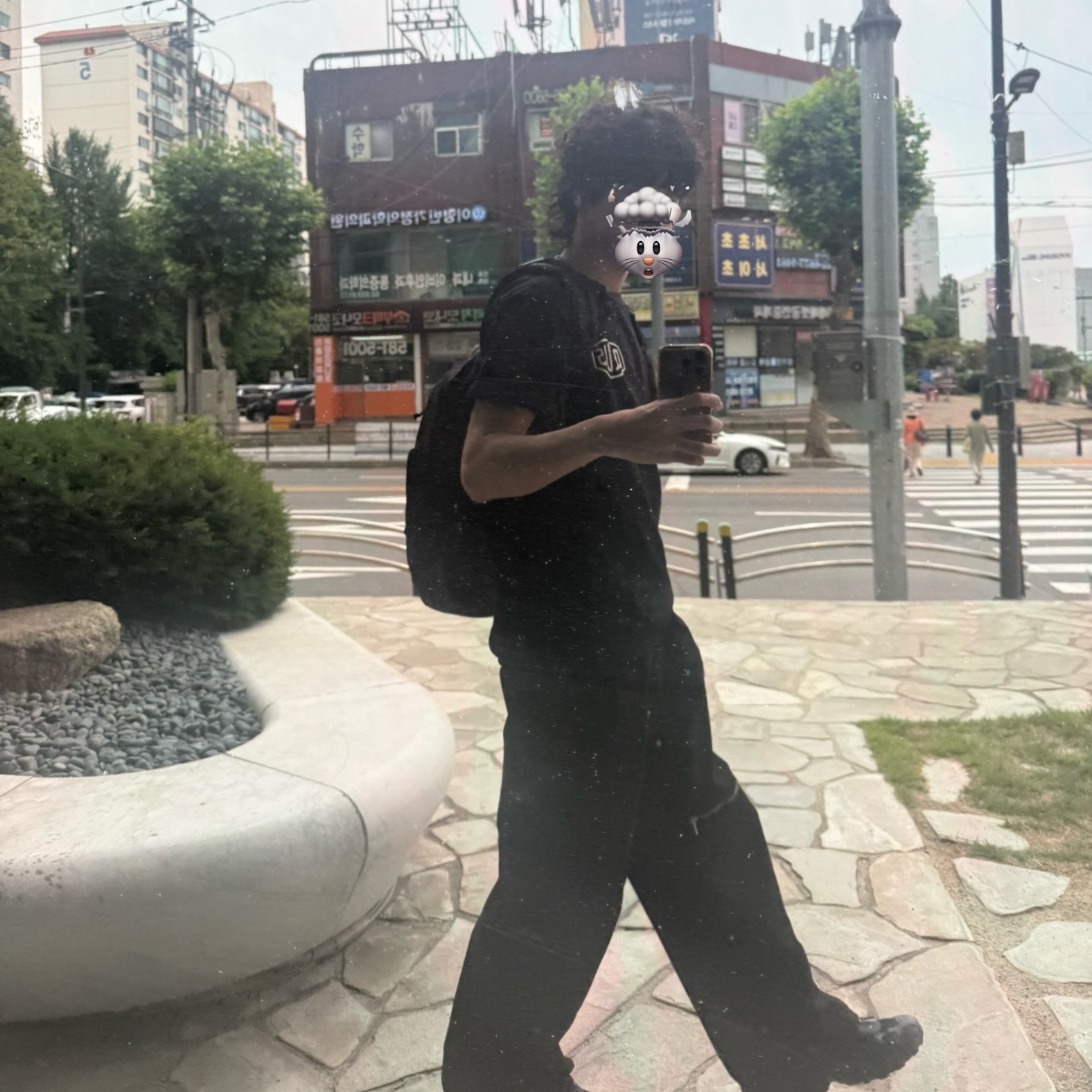 Deus Ex Machina Deus Seoul College Address T-Shirt Black, Salomon XT-Whisper Black Asphalt 착용 스타일