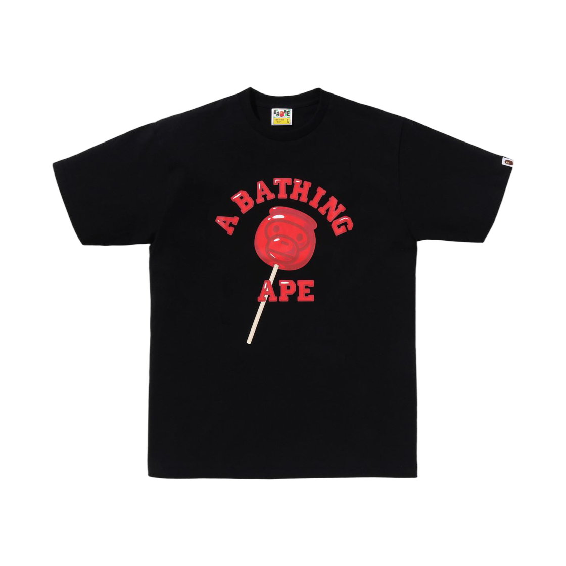 - BAPE Baby Milo Candy Apples T-Shirt Black