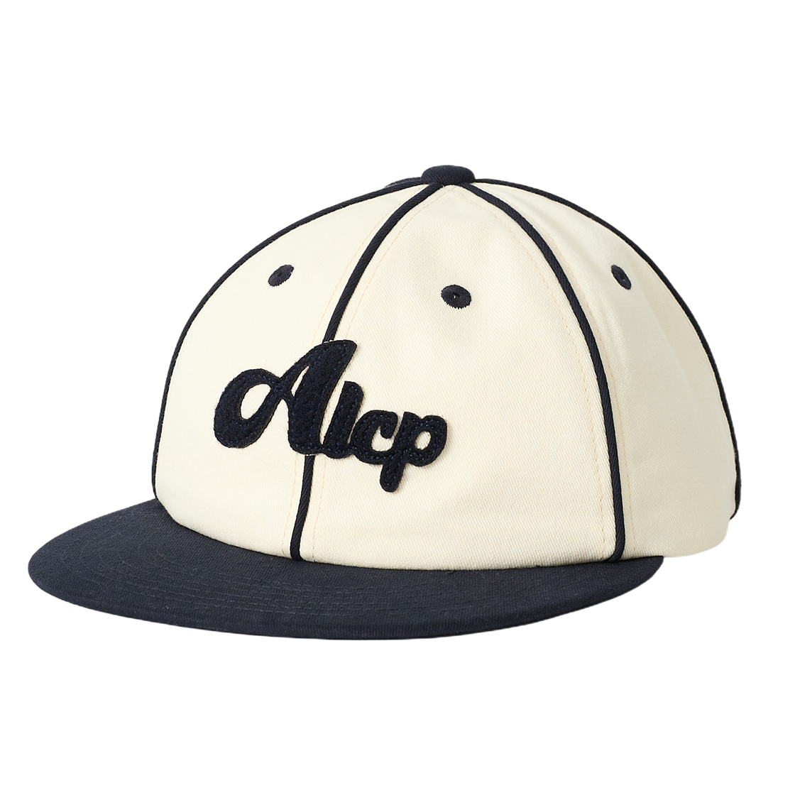 올인컴플리트 ALCP 라인 파이핑 캡 네이비 & 아이보리(Allincomplete ALCP Line Piping Cap Navy & Ivory) - 1
