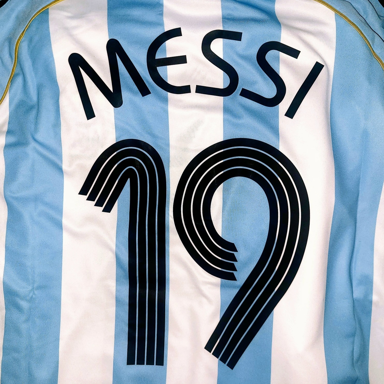 Adidas Argentina 2006 Home Jersey Messi White (Marking Ver.) - KR Sizing, Adidas Argentina 2006 Home Jersey Messi White (Marking Ver) - US Sizing 착용 스타일 - 2
