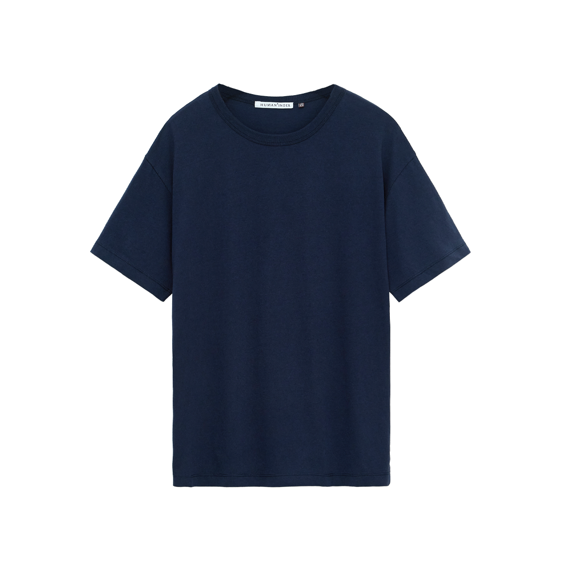 폴리테루 휴먼인덱스 휴먼 베이시카 티셔츠 다크 네이비(Polyteru Human Index Human Basica T-Shirt Dark Navy)