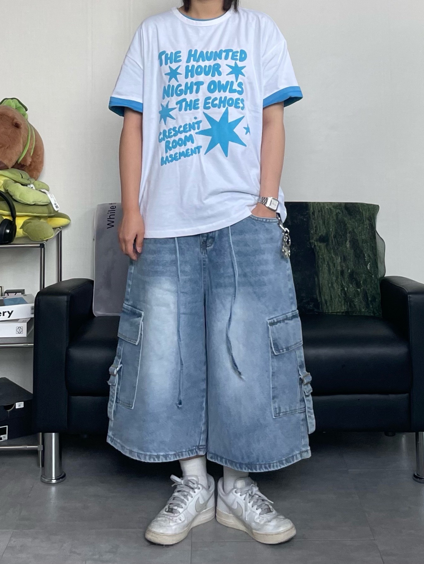 (W) Keen Jasper Rocks SP Sneakers Beige, (W) Nike Air Force 1 '07 Low White 착용 스타일 - 4