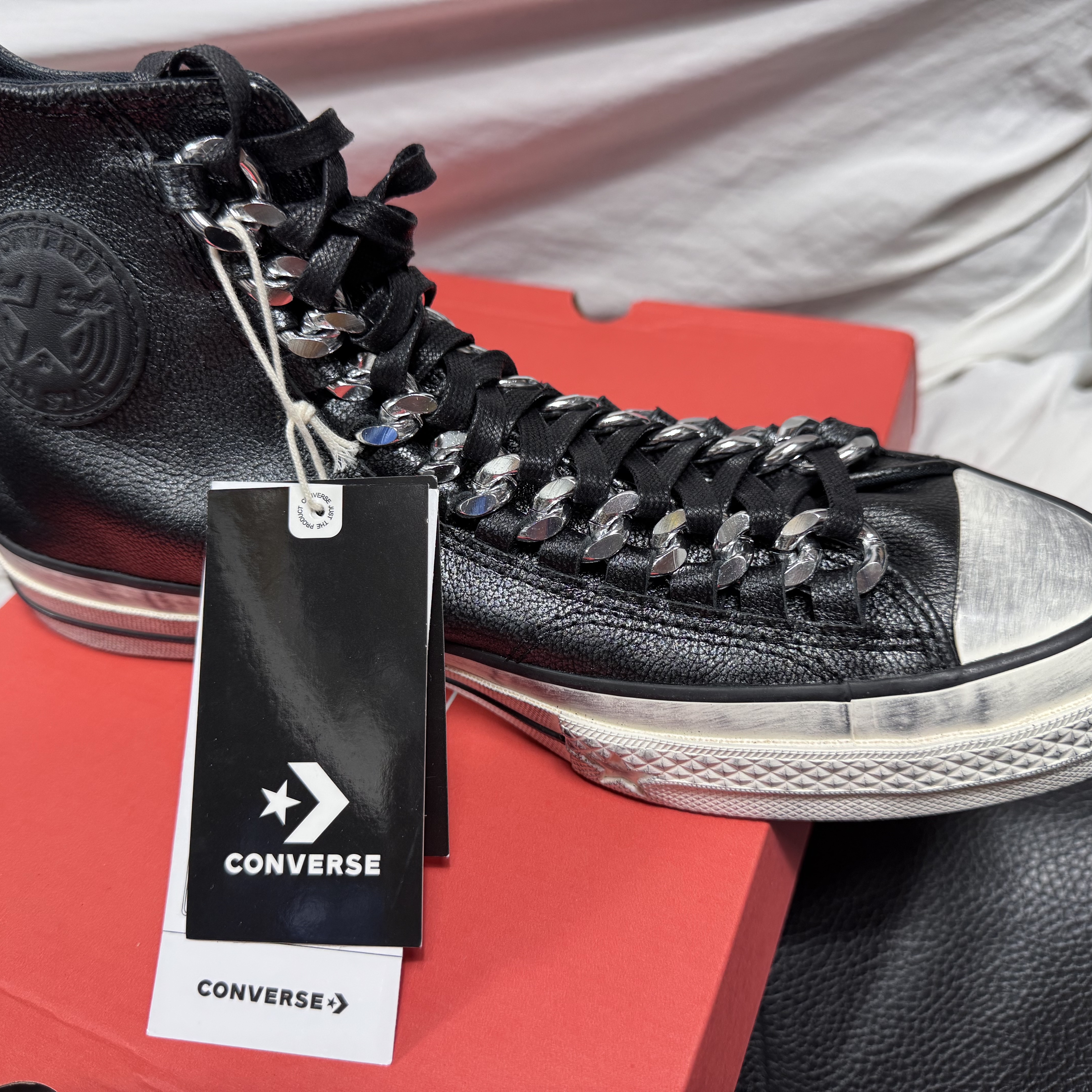 Converse Chuck 70 X Leather Black 착용 스타일