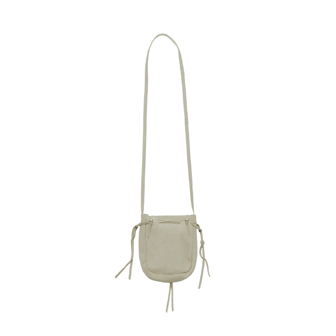 [더블적립] 폴리테루 우먼 미니 크로스 백 스웨이드 아이보리([더블적립] Polyteru Women Mini Cross Bag Suede Ivory) - 2