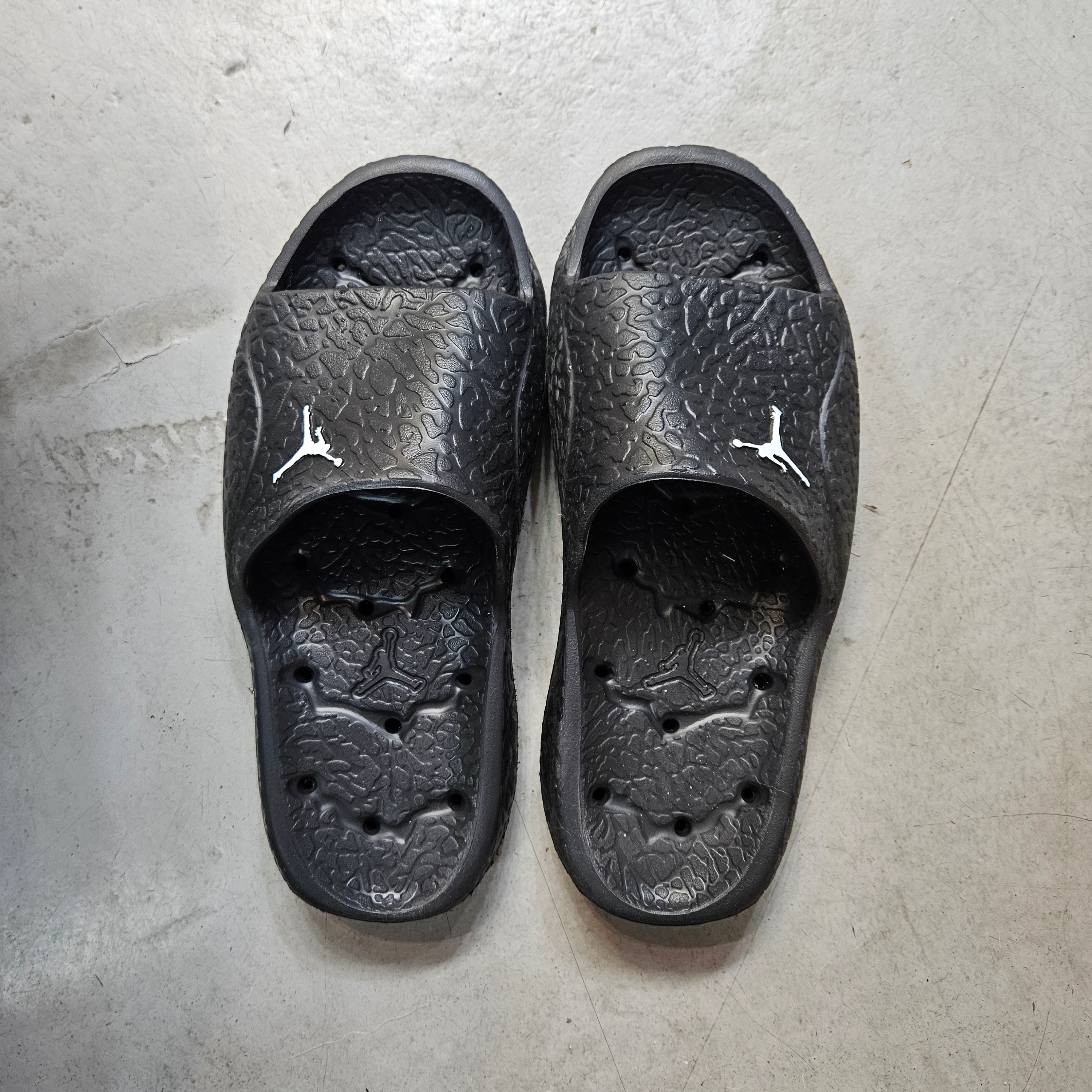 Jordan Franchise Slide Black White 착용 스타일