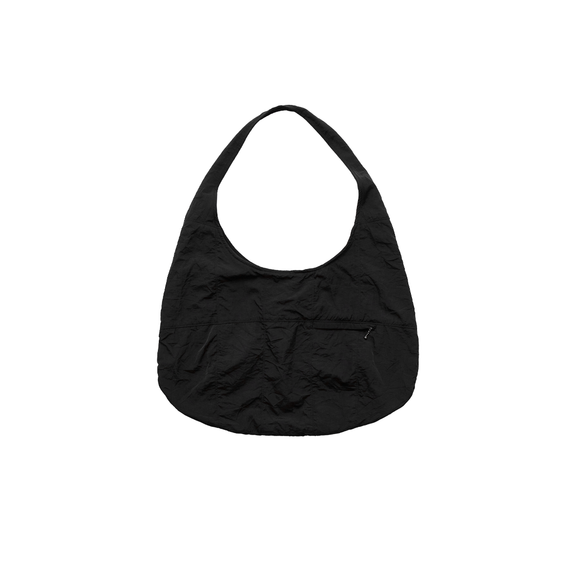 [더블적립] 폴리테루 우먼 그리드 라운드 백 블랙([더블적립] Polyteru Women Grid Round Bag Black) - 1