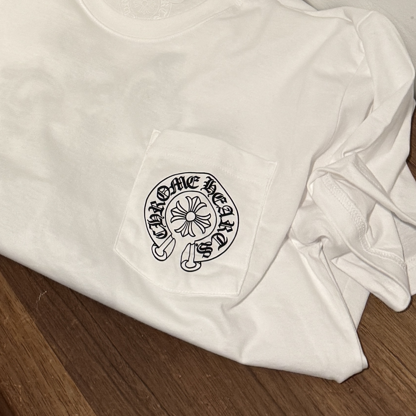 Chrome Hearts Spiral Logo T-Shirt  White - Honolulu Exclusive 착용 스타일 - 2