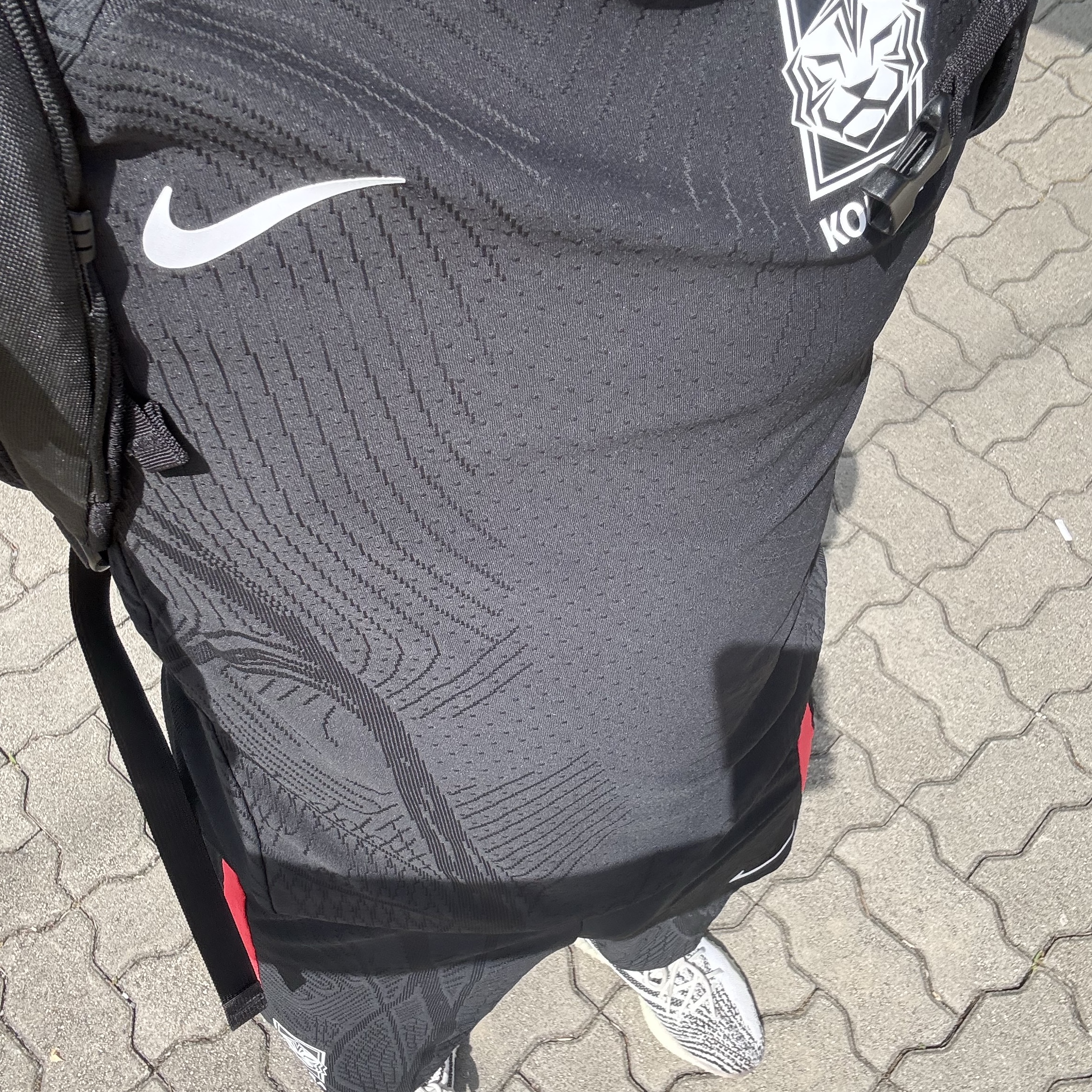 Nike Korea Strike Elite Soccer Short Sleeve Top Black Global Red, Nike Korea Strike Elite Dri-Fit ADV Knit Soccer Shorts Black - Asia 착용 스타일