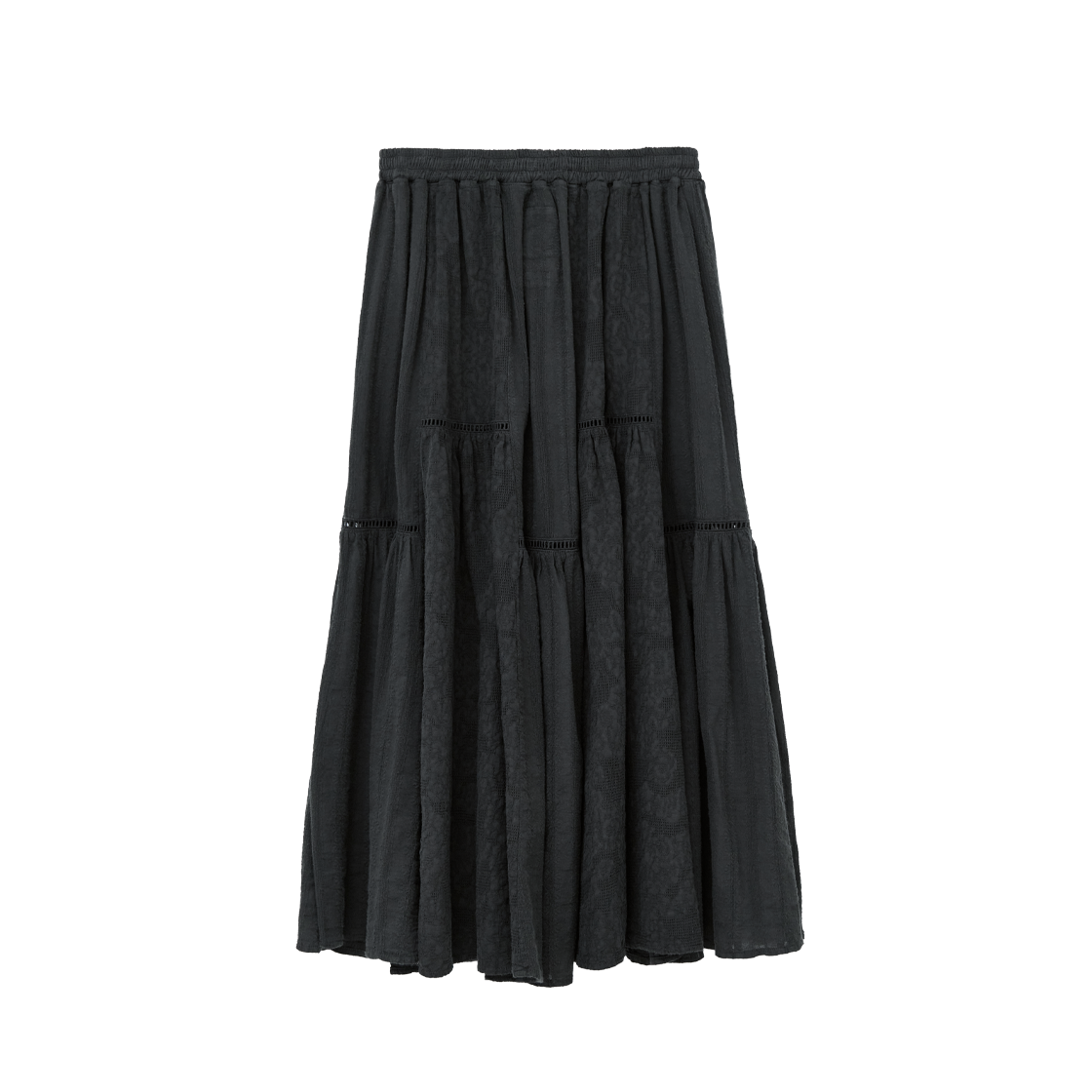 폴리테루 우먼 다이드 캉캉 스커트 차콜(Polyteru Women Dyed Cancan Skirt Charcoal) - 2