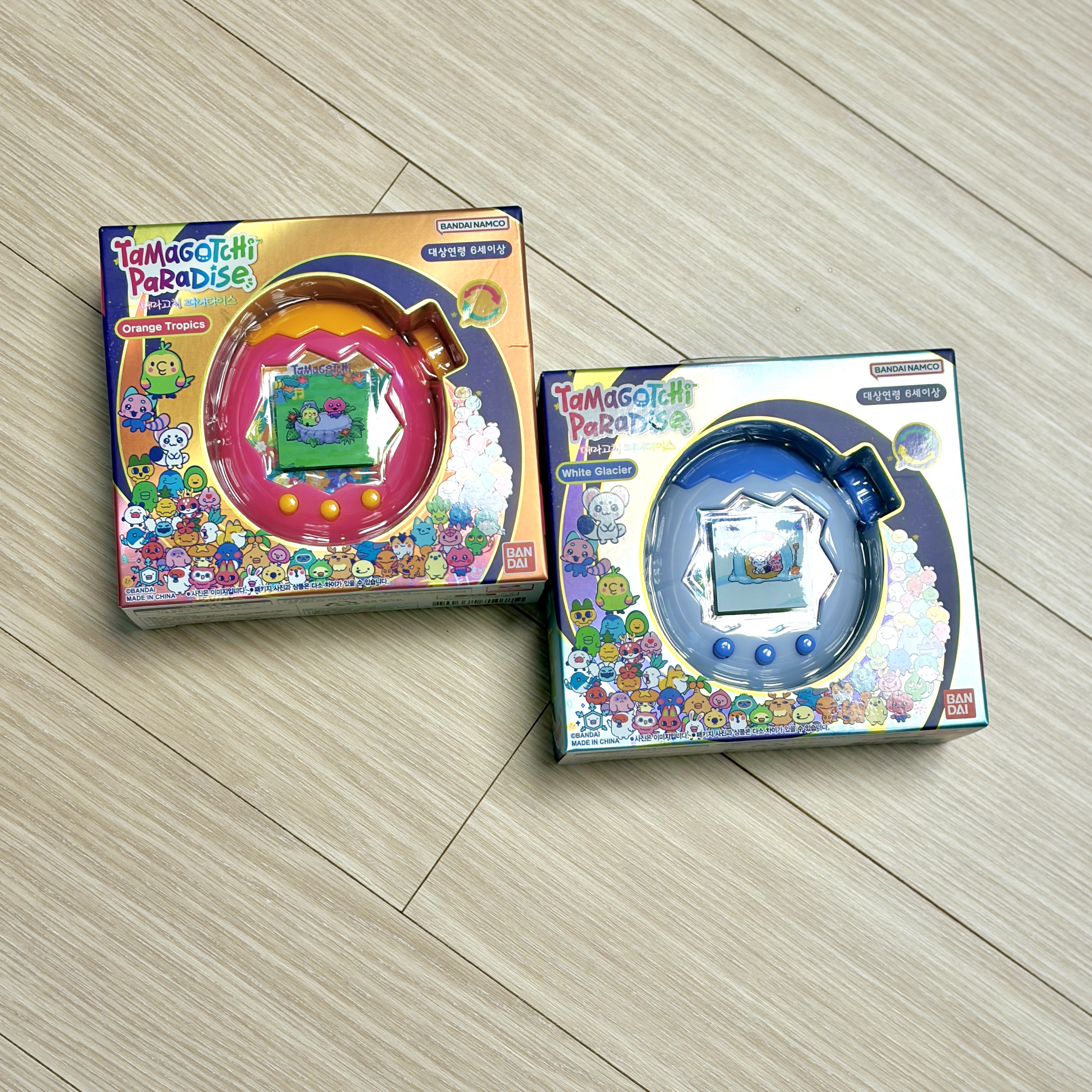 Tamagotchi Paradise White Glacier, Tamagotchi Paradise Orange Tropics 착용 스타일 - 2