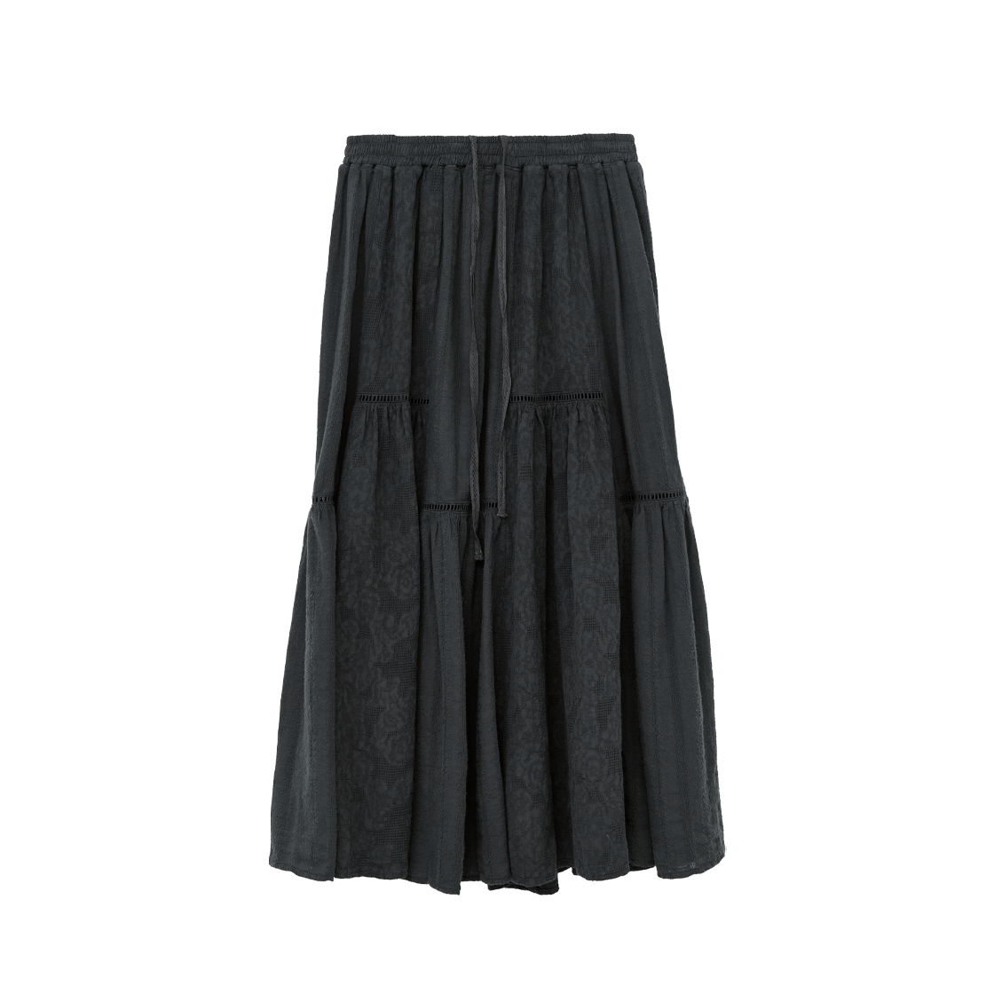 폴리테루 우먼 다이드 캉캉 스커트 차콜(Polyteru Women Dyed Cancan Skirt Charcoal)
