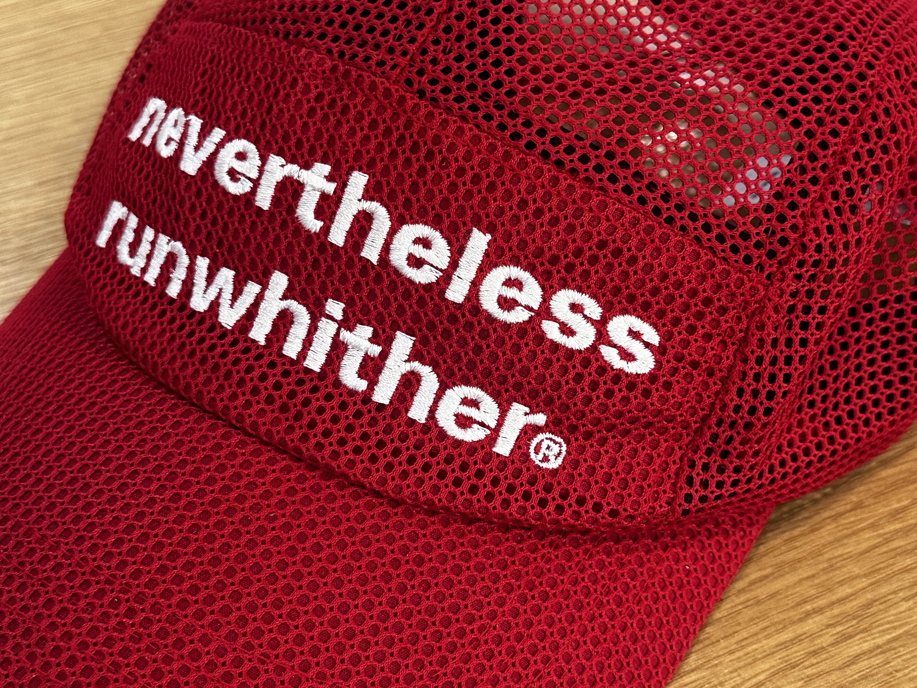 [KREAM 단독] runwhither Mesh Cap Red 착용 스타일