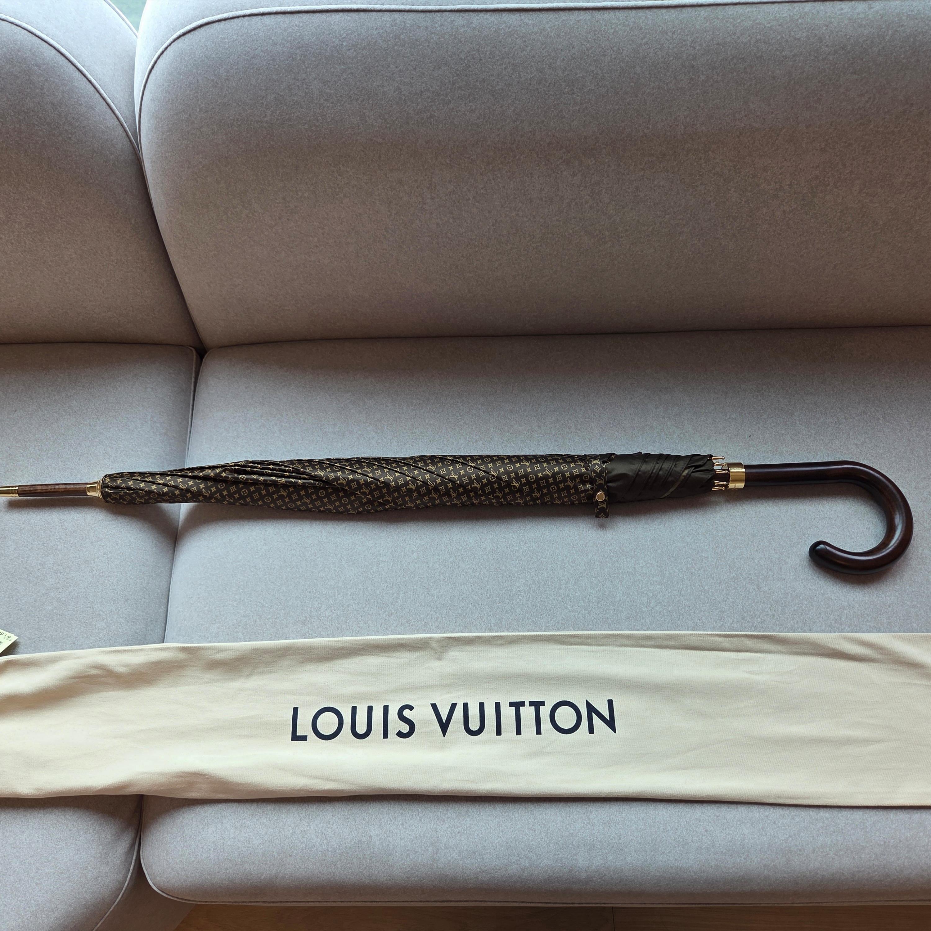 Louis Vuitton Take Out Messenger Autres Cuirs Monogram Monogram, Louis Vuitton LV Monogram Silk Square Brown 착용 스타일 - 3