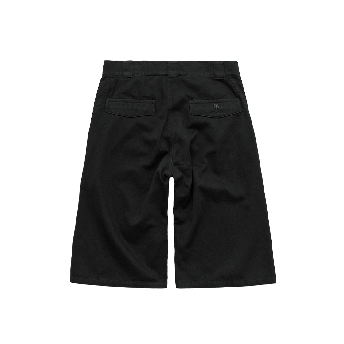 폴리테루 하프 슬래쉬 오피서 팬츠 블랙(Polyteru Half Slash Officer Pants Black) - 2