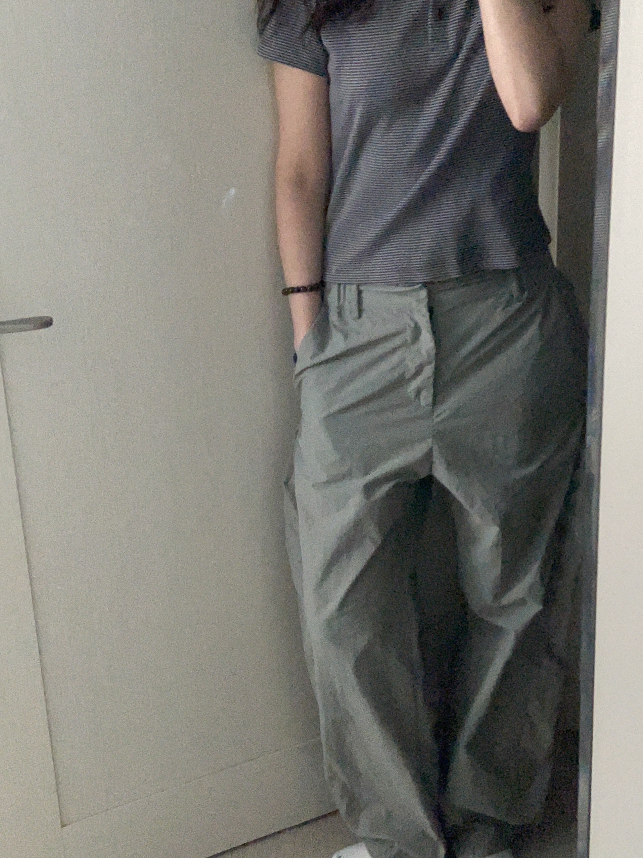 Sansan Gear Side Snap Pants Khaki - 22SS 착용 스타일