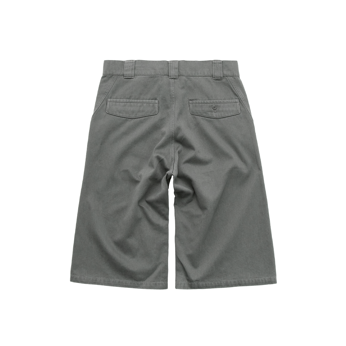 폴리테루 하프 슬래쉬 오피서 팬츠 카키 그레이(Polyteru Half Slash Officer Pants Khaki Gray) - 2