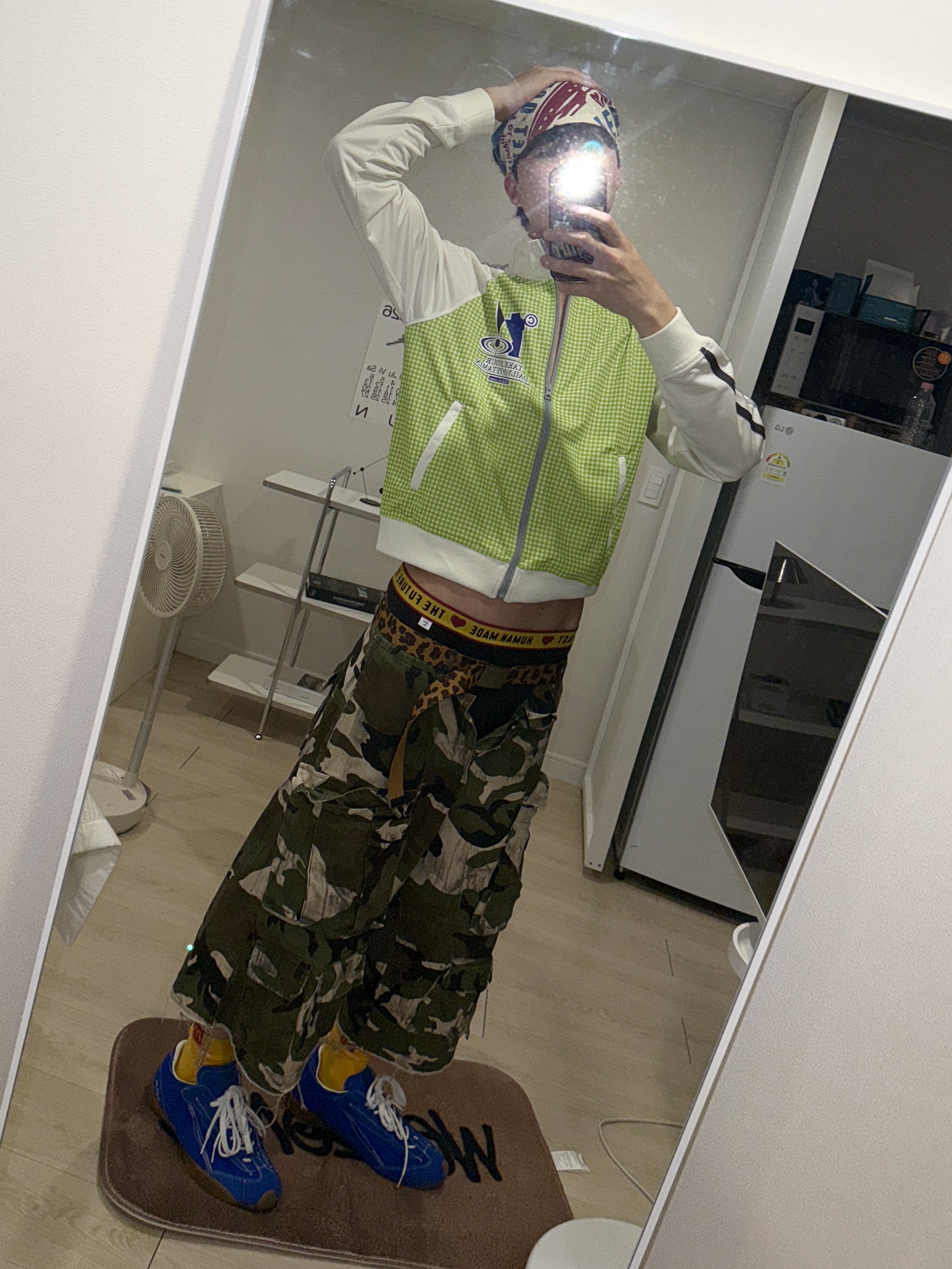 Ader Error Skid Z-Blue (Bant VER), Human made Boxer Brief Black 착용 스타일 - 2