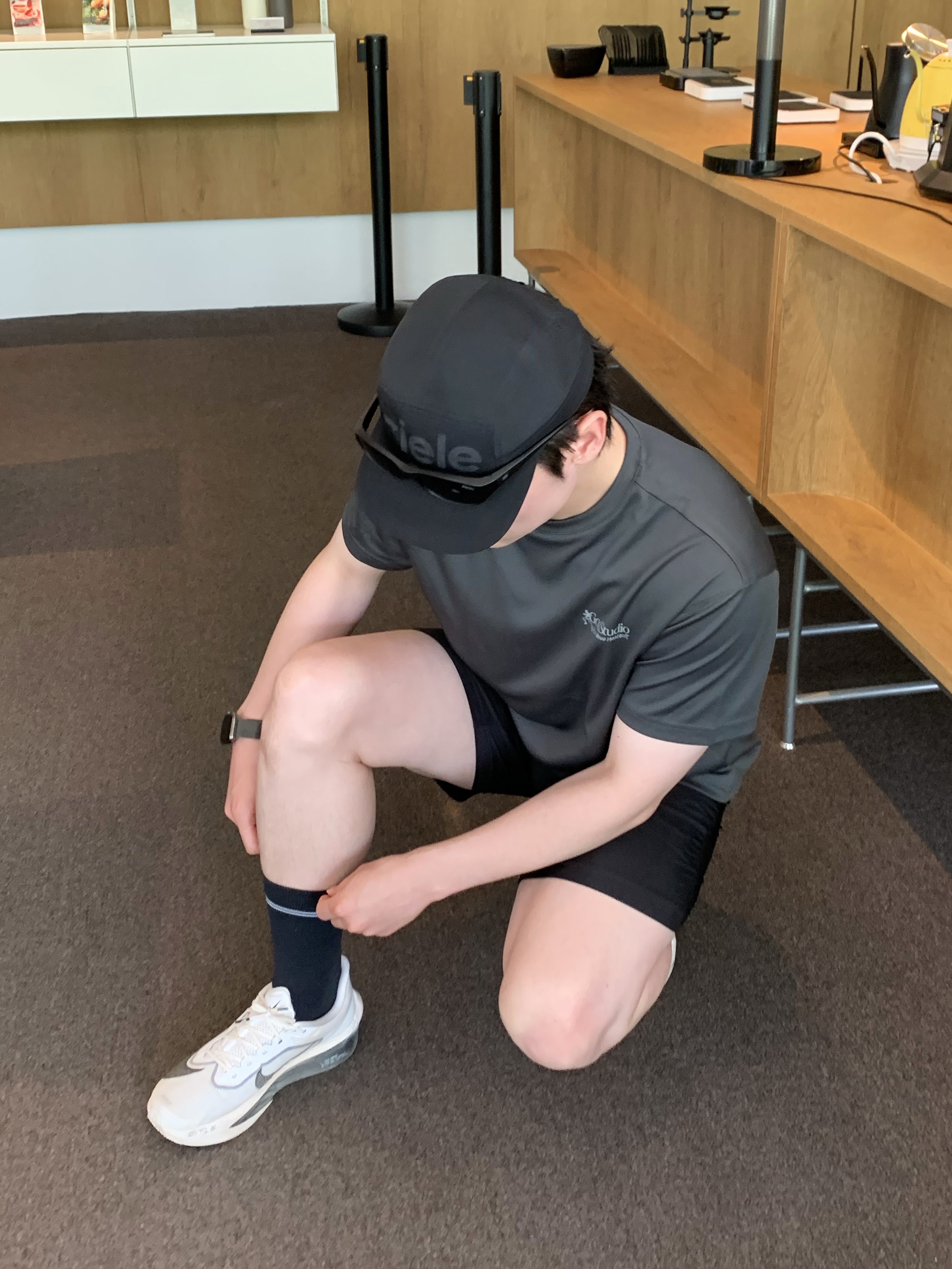 Nike Zoom Fly 6 White Smoke Grey, Ciele Athletics GOCap Comp Century Shadowcast 착용 스타일 - 4
