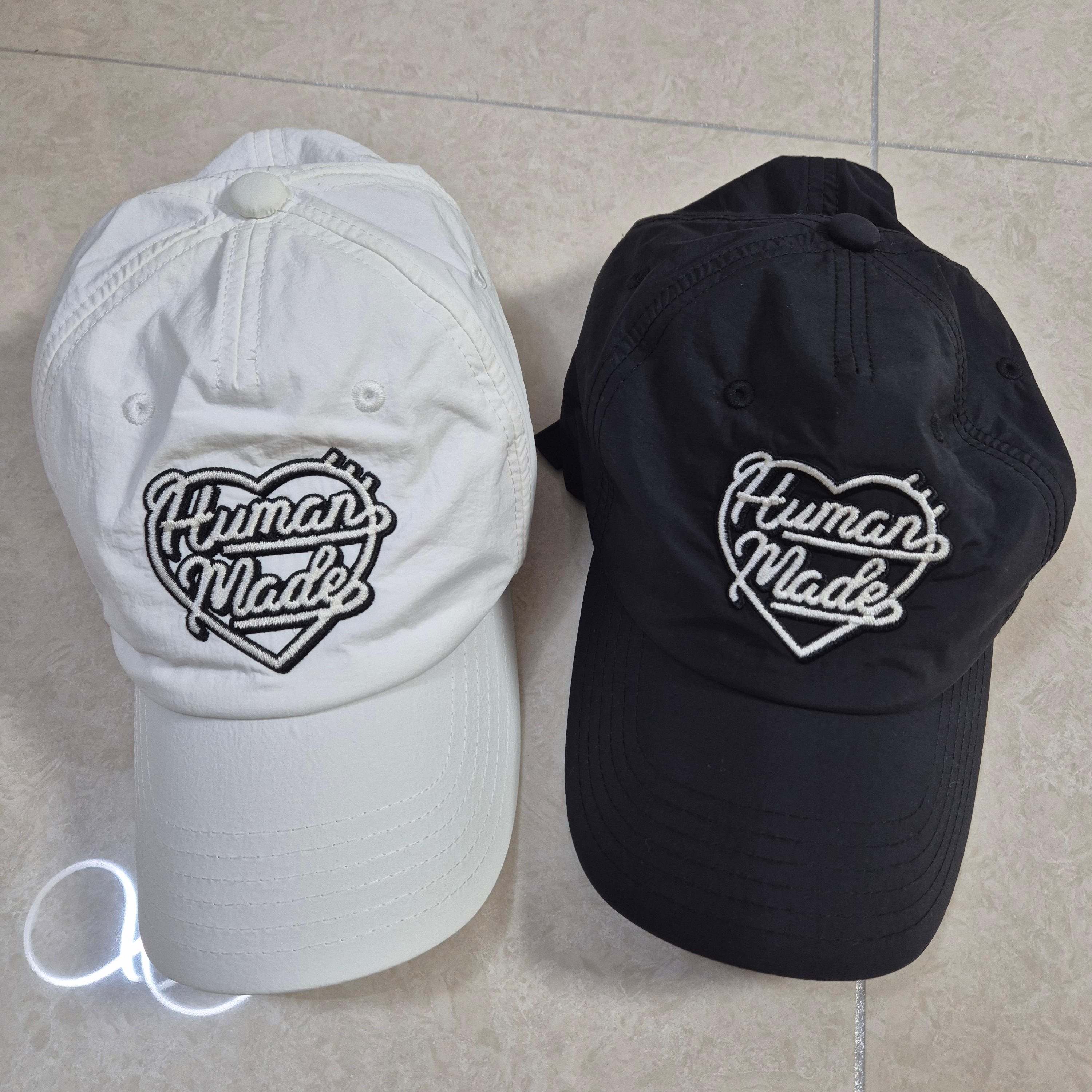 Human Made 5 Panel Nylon Cap Black, Human Made 5 Panel Nylon Cap White 착용 스타일