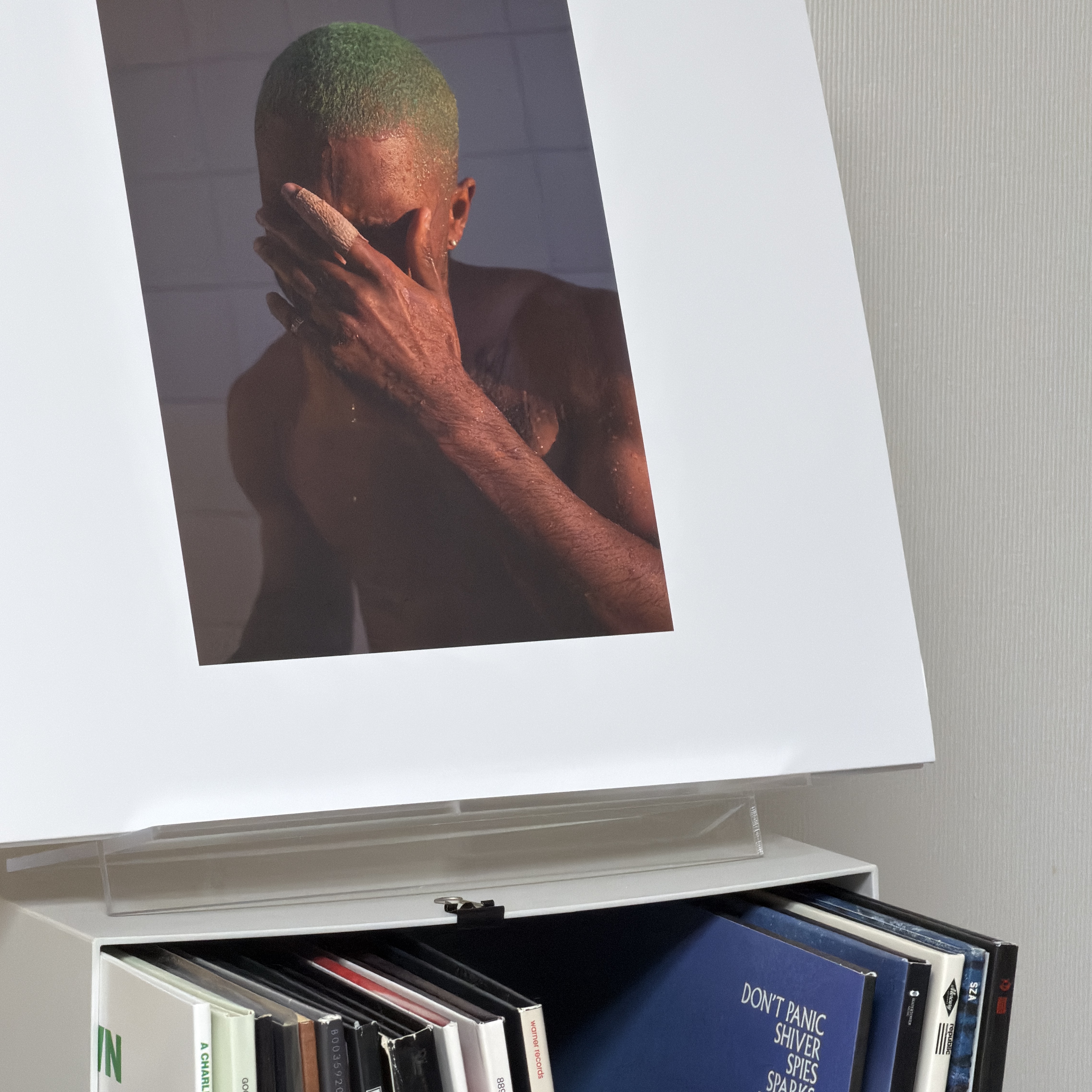 Frank Ocean Blonde Black (2LP), Audio-Technica AT-LP3XBT Automatic Belt-Drive Turntable (Wireless & Analog) White 착용 스타일 - 1