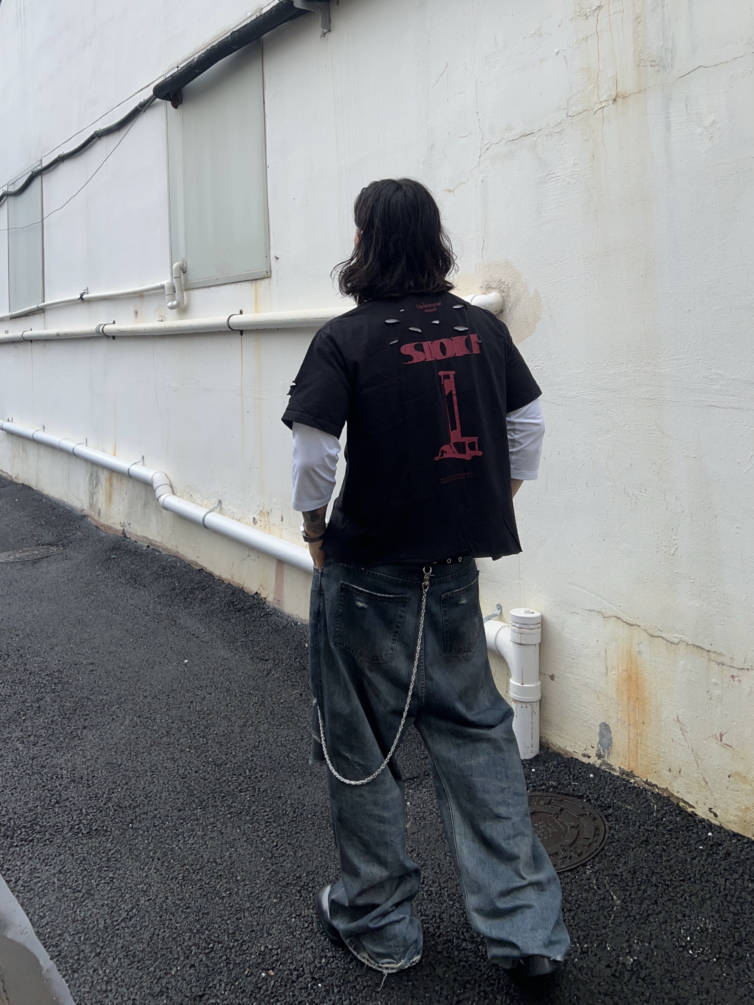 Undermycar Sioki Louisette T-Shirt Ox Blood - 22SS, CSC x Soulesures SC:ENE 001 착용 스타일 - 5