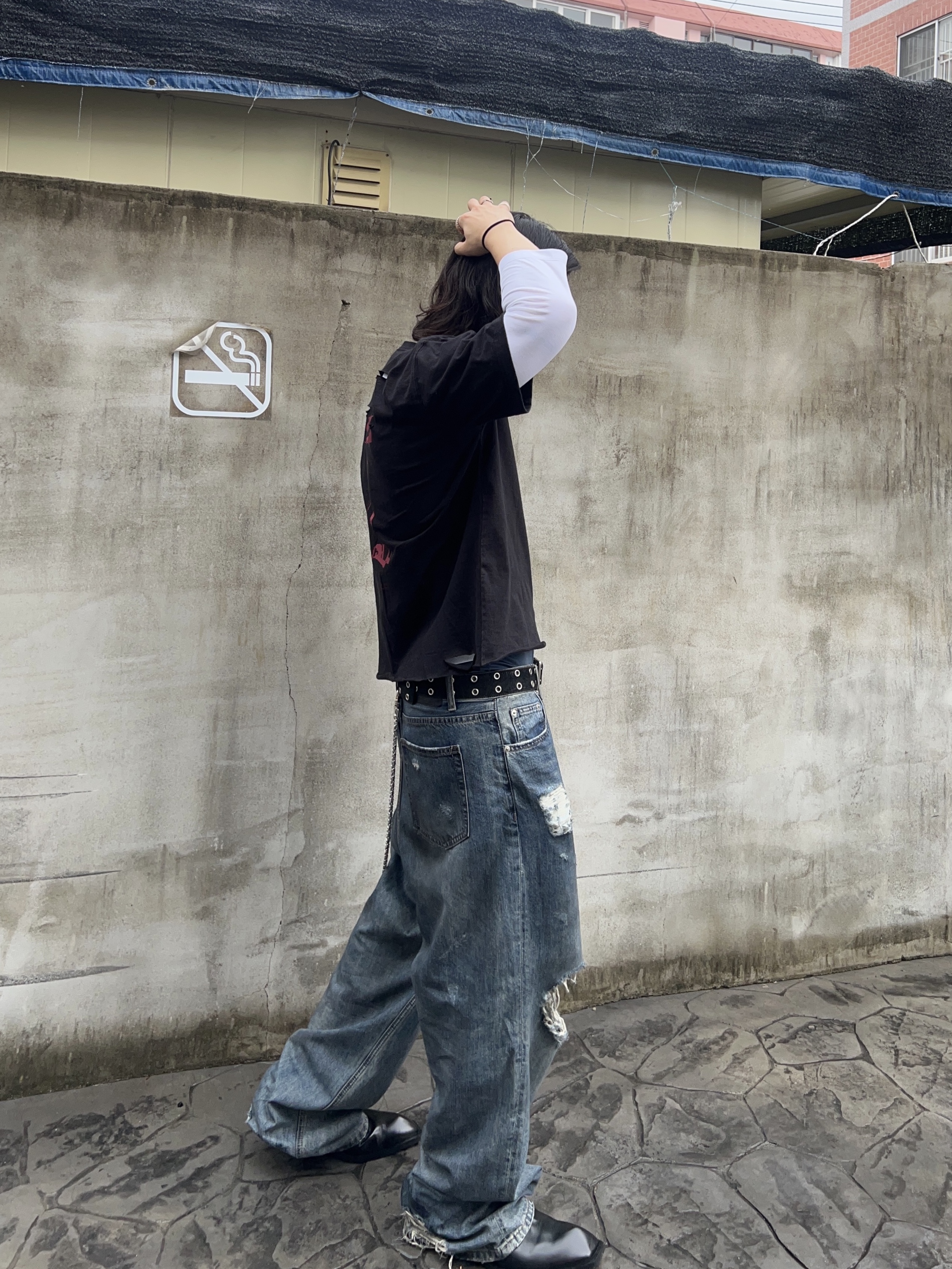 Undermycar Sioki Louisette T-Shirt Ox Blood - 22SS, CSC x Soulesures SC:ENE 001 착용 스타일 - 9